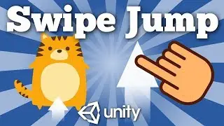 How To Make A Character To Jump With Finger Swipe In Android Unity Game? Simple 2D Tutorial.
