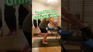 Leg power for seniors. #yoga ##mobility #seniors