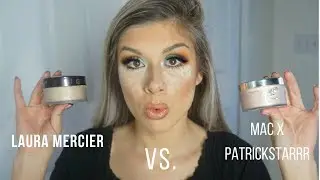NEW! MAC X PATRICKSTARRR SETTING POWDER HONEST REVIEW!!!!