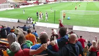 Motherwell V Dundee United - Simon Murray Goal - Fans Celebrations - 08 August 2016