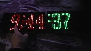 Часы RTC на 2 дисплеях P10