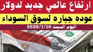 سعر الدولاراليوم السبت2026/1/10/أسعار الدولاروالعملات اليوم فى مصر