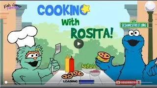 Cooking with rosita ||  Cookies Monster || Sesame Street || Preschool Game || Elmo's compilation