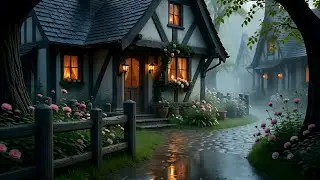 Cozy English Cottage Rain for Insomnia Relief, Sleep Recovery, Anxiety Relief and Night Relaxation 🌙