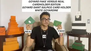 Goyard Gang Gabbing - Fake Vs Real Saint Pierre Cardholder  - 10 ways to tell