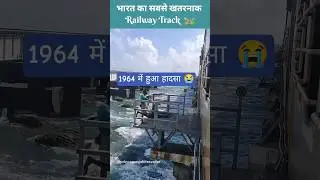 Dangerous Railway Bridge 🌉 🚃  || #scarystories #railway #india #rameshwaram #train #travelvlog