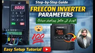Freecon Inverter Parameter Setting | Step-by-Step Tutorial | in Urdu or Hindi. # vfd #parameter