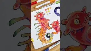 lil tomato guy✨️🍅#cute#art#acrylicmarkers#markers#fantasy