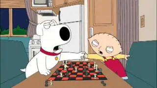 Family Guy - Brian and Stewie playing chess