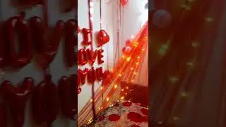 Romantic Couple Room Decoration #surprise #goasurprise #love #birthday #couple #indoredecoration