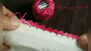 crochet easy lace design for dupatta edges