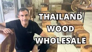 Inside the Showroom: Wholesale Monkey Pod Wood Console Tables
