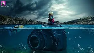 Underwater Camera Photo manipulation - Photo Manipulation In Photoshop - Photoshop Tutorial