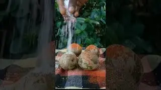 Delicious Ambarella recipe ඇඹරැල්ලා මෙහෙම කාල බලන්න 😋 #shorts #cooking #recipe #villagelife