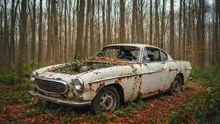 Asmr Car Restoration! Full Restoration of a 1963 Volvo P1800S from Total Disrepair to Looking New