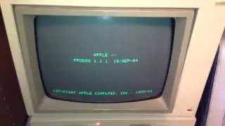 Apple //e Prodos Startup and Shutdown