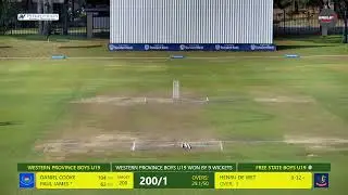 Western Province U19 vs Free State U19 - Khaya Majola Cricket Week 2025/26 | Vossie Oval