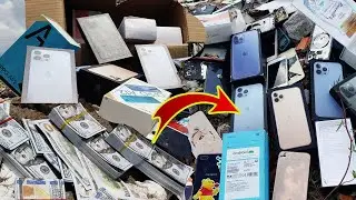 На свалке найдено много брошенных iPhone, реставрация, замена экрана Oppo F9.