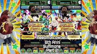 Dragonball Z Dokkan Battle 8th Anniversary Part 2 Legendary Carnival Summons!