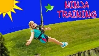 Assistant Tries the Ninja Training Ropes Course and Zip Lines