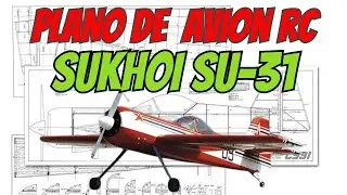 PLANOS EN PAPEL (3) DE AVION SUKHOI SU-31