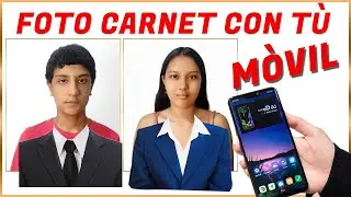 Cómo Tomar Fotos Carnet o documento Desde el Móvil CELULAR  y  montar traje