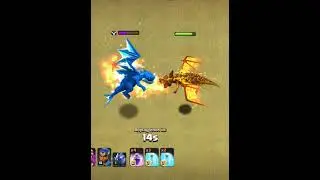 Super Dragon vs Electro Dragon | Clash of clans | #shorts