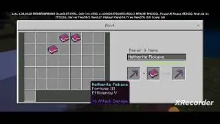 How to make a maxed out pickaxe