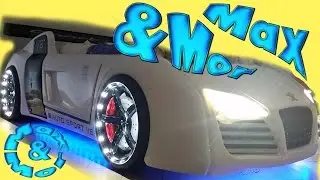 Kinder Autorennbett V8 Wie k&ouml;nnen Jungs gut schlafen? :-))))) Autobett V8 Roadster Rennautobett