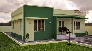 3BHK, 1155 sqft budget home plan and elevation