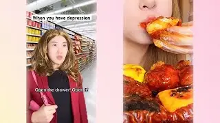 🤣✌🏼✌🏻✌🏿🥰Late-night food, super delicious, food broadcast collection 💕#pov #funny #fypシ #skit 
