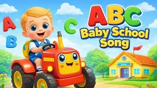 ABC Baby School Song 🎒 | Learn Alphabet for Kids | Nursery Rhymes in English | Rhyme & Learn