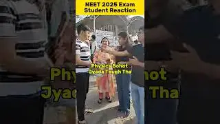 Shocking Student Reaction after NEET 2025 Exam 😱😱 #esaral #neet2025 #aiims #shorts #neet