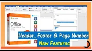How to add Header, Footer & Page Number in Word 2016