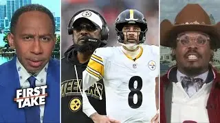 FIRST TAKE | Mike Tomlin is awful, Aaron Rodgers wash up - Stephen A. on Steelers lose to Browns