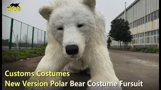 New Version Polar Bear Costume Fursuit | Customs Costumes