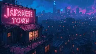 🌧️ Tokyo Retro Electric Night Lofi Hip Hop | Neon Japanese Ambience ☂️