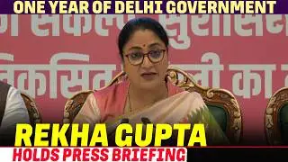LIVE: CM Rekha Gupta addresses press Conference at Delhi Secretariat| One year of Delhi Government