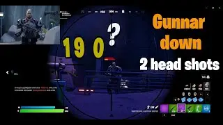FORTNITE. Gunnar down the easy way. How to defeat Gunnar. Using a sniper will get him down to knees.