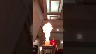 Soapy Water + Methane = Fire. Demo Part 2