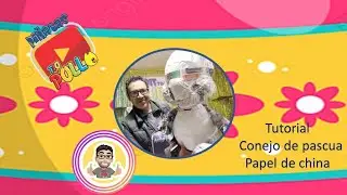 Como Hacerla piñata de Conejo De Pascua, y vestirlo con papel de china