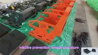 radio controlled slope lawn mower with snow plow snow blade snow shovel snow removal machine