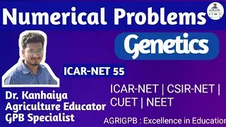 ICAR-NET | Numerical Problems in Genetics | Linkage  | Glume | Bract | Rust resistance #agrigpb