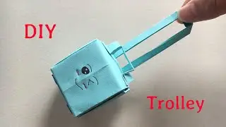 DIY Mini Luggage Toy (Trolley Bag) - Origami Folding Paper