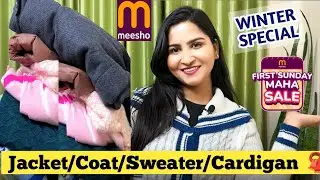 Winterwear Haul/Long Coat/Blazer/Cardigan/Sweater/winter collection #meesho #winterwear#meeshohaul