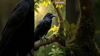 The Cleverest Crow: Outsmarting a Hungry Fox 🐦🦊 | Bedtime story in English #shorts