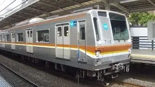 Japan Railway, Tokyo Metro Yurakucho Line, 7000 Series, 7110, Kawagoe Station, 4/5/2013