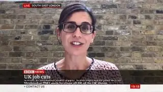 Natalie Berg discusses retail job losses on BBC News