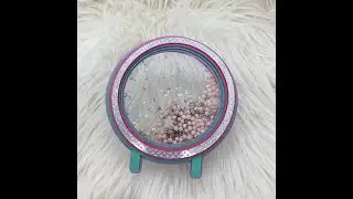 Cake topper shaker  with Stripe svg and cameo file.  assemble process.