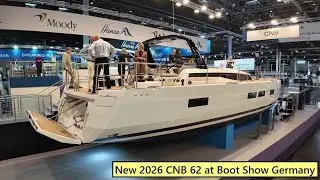 Парусная яхта CNB 62 2026 года на выставке Boot Show в Германии.